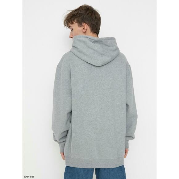 Es Skateboarding Men's Main Block Fleece Hoodie Sweatshirt in Heather Grey - Picture 2 of 5